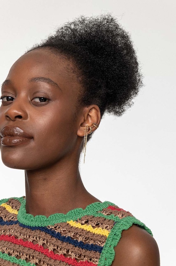 ANIA KRUK aranyozott ezüst fülbevaló ROCK IT arany SRUKC1471Z