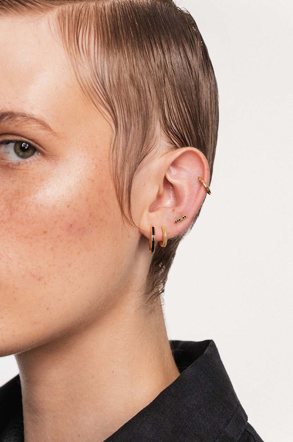 ANIA KRUK piercing fülbevaló ROCK IT arany SRUKC1801Z