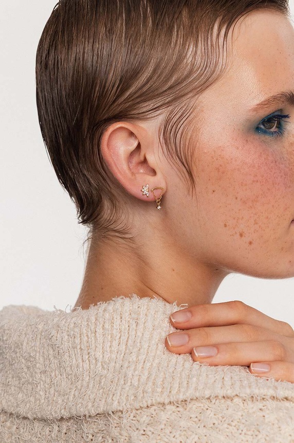 Dodatki Piercing uhan ANIA KRUK ROCK IT SRUKC1872Z zlata