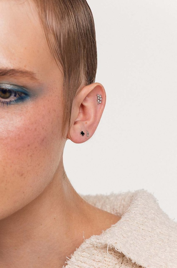 Piercing uhan ANIA KRUK ROCK IT srebrna SRUKS0661