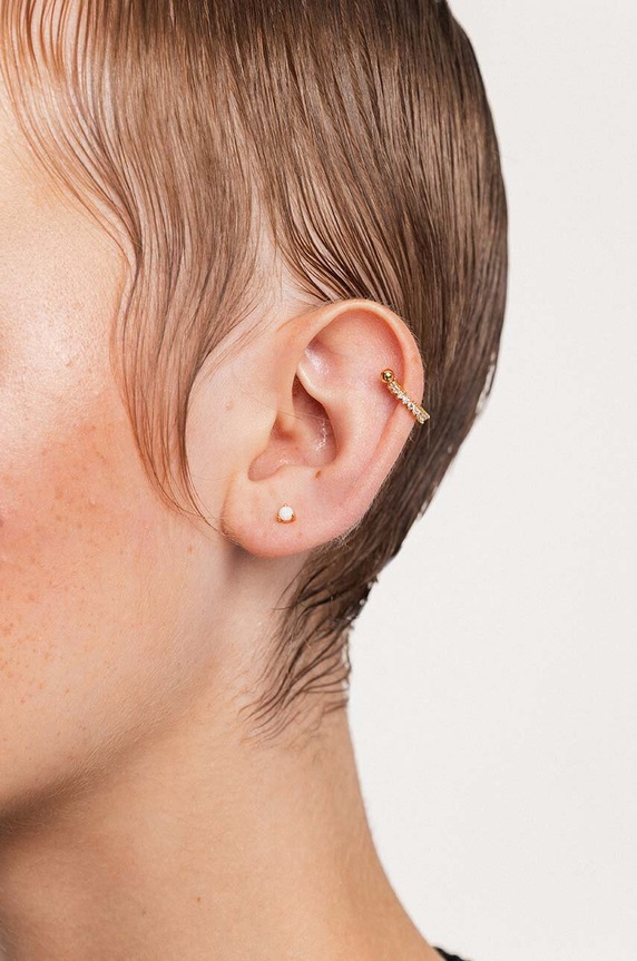 Kiegészítők ANIA KRUK piercing fülbevaló ROCK IT SRUKY1679Z arany