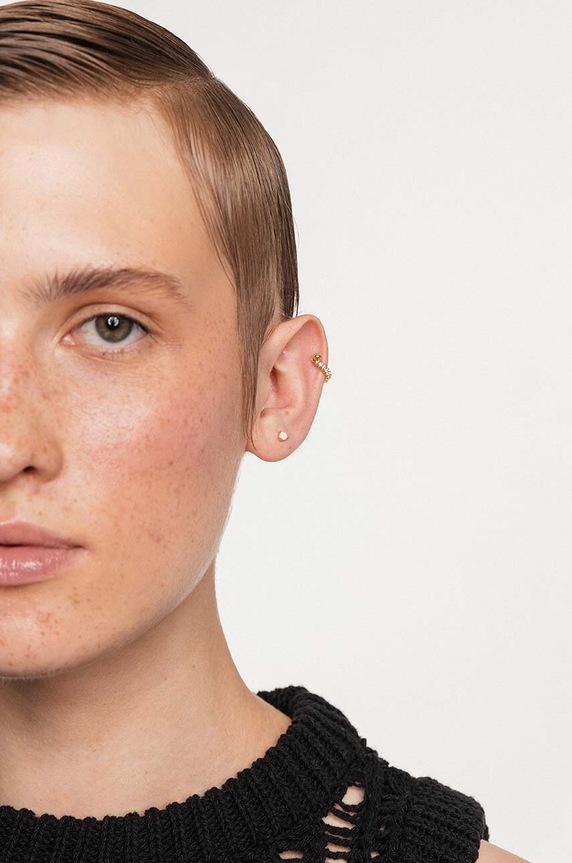 ANIA KRUK piercing fülbevaló ROCK IT arany SRUKY1679Z