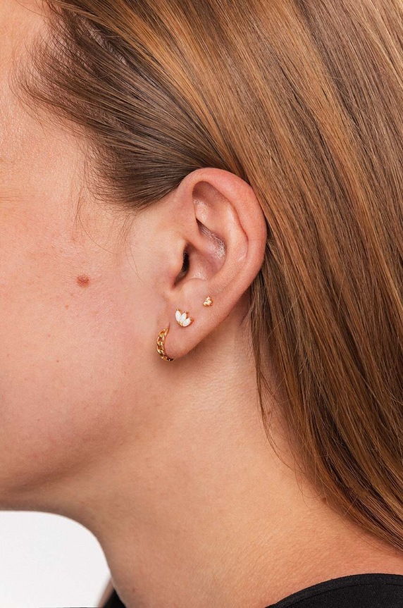 ANIA KRUK piercing fülbevaló ROCK IT arany SRUKY1689Z