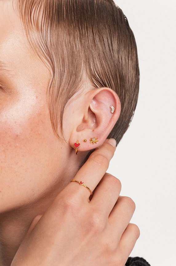 Dodatki Piercing uhan ANIA KRUK ROCK IT SRUKC2092Z zlata