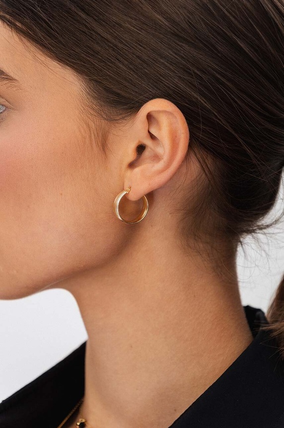 Αξεσουάρ Ασημένια επιχρυσωμένα σκουλαρίκια ANIA KRUK VINTAGE SLTKS2850Z χρυσαφί