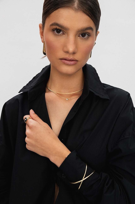 ANIA KRUK naszyjnik ze srebra pokrytego złotem GLAMOUR złoty SLTNC2862Z