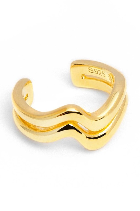 Σκουλαρίκι από ασήμι επιχρυσωμένο ANIA KRUK TRENDY SRUKS1530Z χρυσαφί ZA00