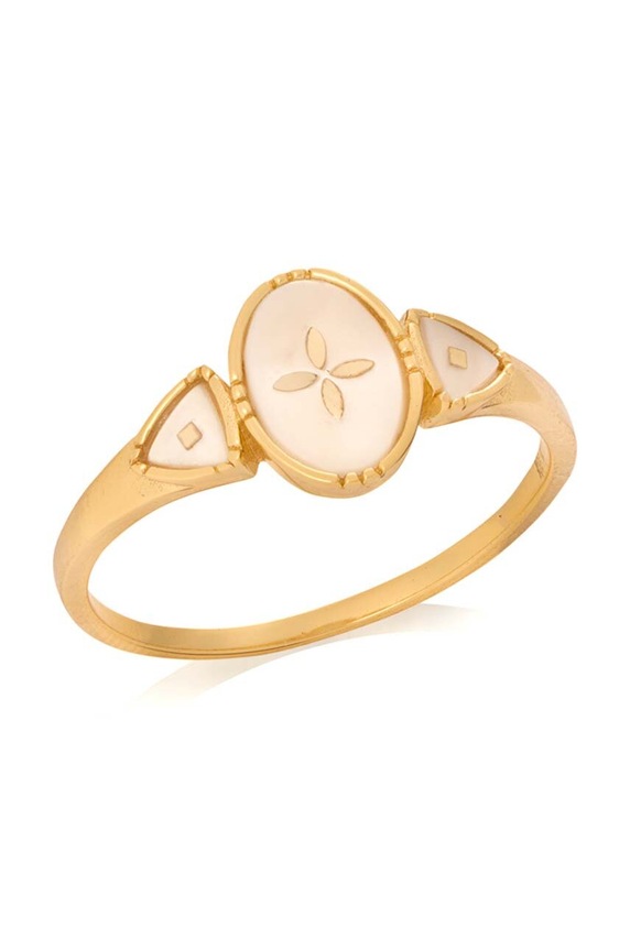 Δαχτυλίδι από επιχρυσωμένο ασήμι ANIA KRUK SKY ασήμι χρυσαφί SMRPS0140Z