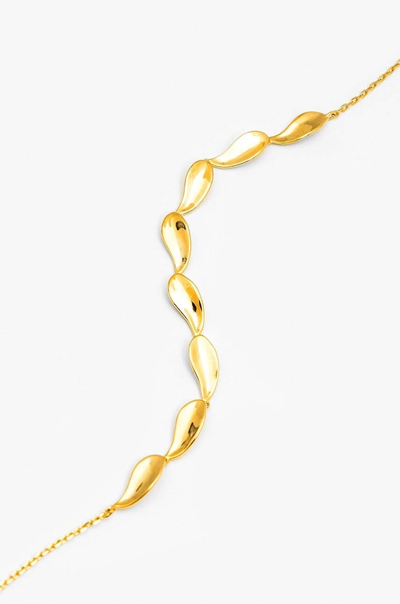 ANIA KRUK naszyjnik ze srebra pokrytego złotem HIPPIE SMRNS1300Z złoty ZA00