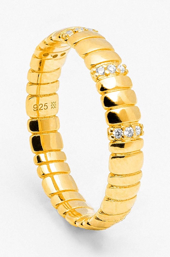 ANIA KRUK inel de argint placat cu aur GLAMOUR SMRPC1392Z aur ZA00