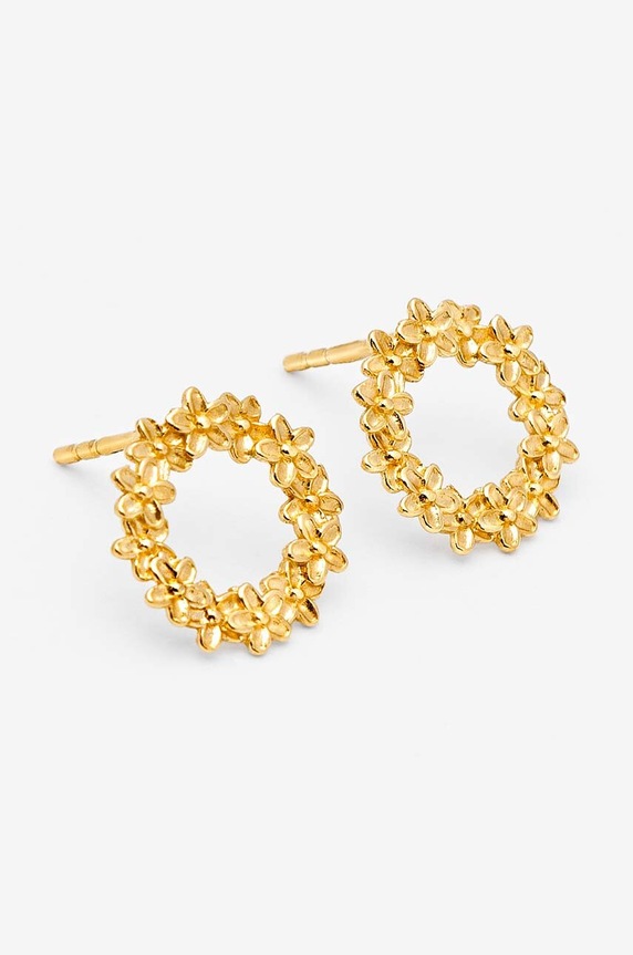 Ασημένια επιχρυσωμένα σκουλαρίκια ANIA KRUK HIPPIE SAKKS2340Z χρυσαφί ZA00