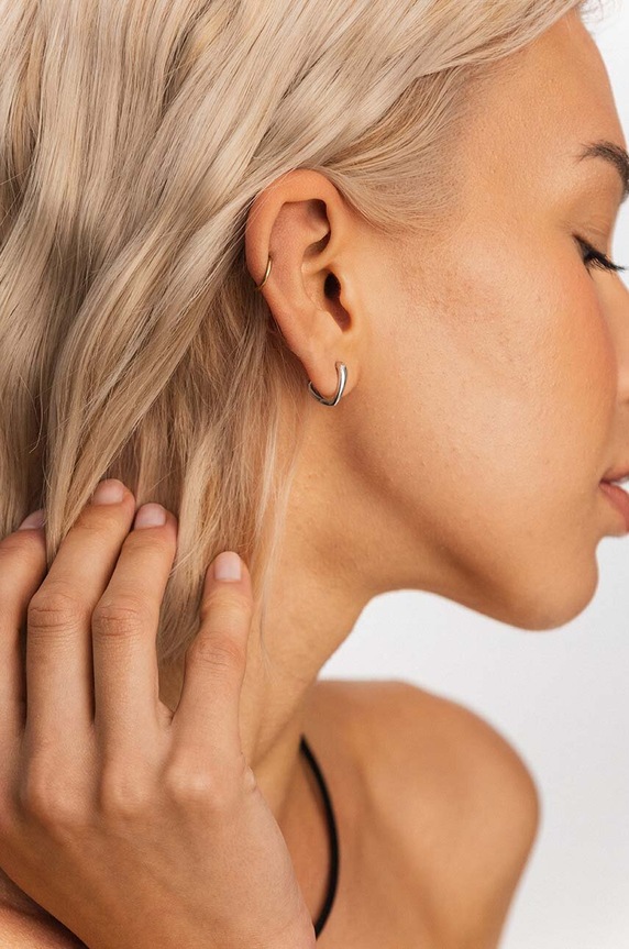 Srebrni uhani ANIA KRUK TRENDY srebrna SJDKS0020