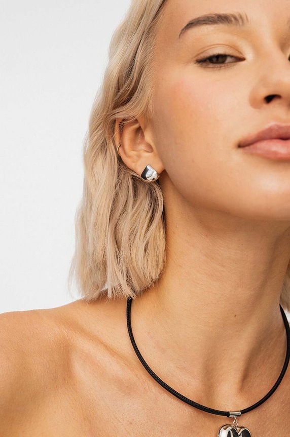 Dodaci Srebrne naušnice ANIA KRUK VINTAGE SJDKS0040 srebrna