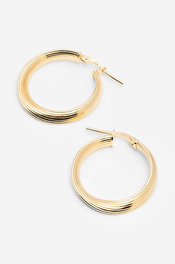 Ασημένια επιχρυσωμένα σκουλαρίκια ANIA KRUK TRENDY SMVKS2580Z χρυσαφί ZS26