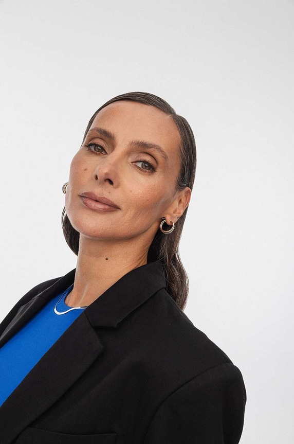Ασημένια επιχρυσωμένα σκουλαρίκια ANIA KRUK TRENDY χρυσαφί SMVKS2630Z