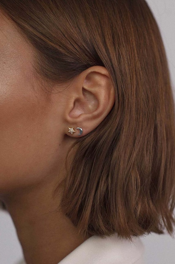 Dodaci Srebrna naušnica ANIA KRUK ROCK IT SRUKS0430 srebrna