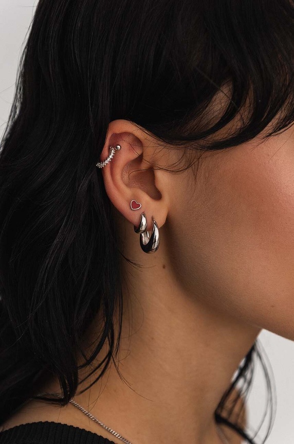 ANIA KRUK orecchino d'argento ROCK IT argento SRUKS0720