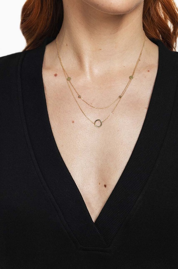 Akcesoria ANIA KRUK naszyjnik złoty SOFT ZEMNZ2210 złoty