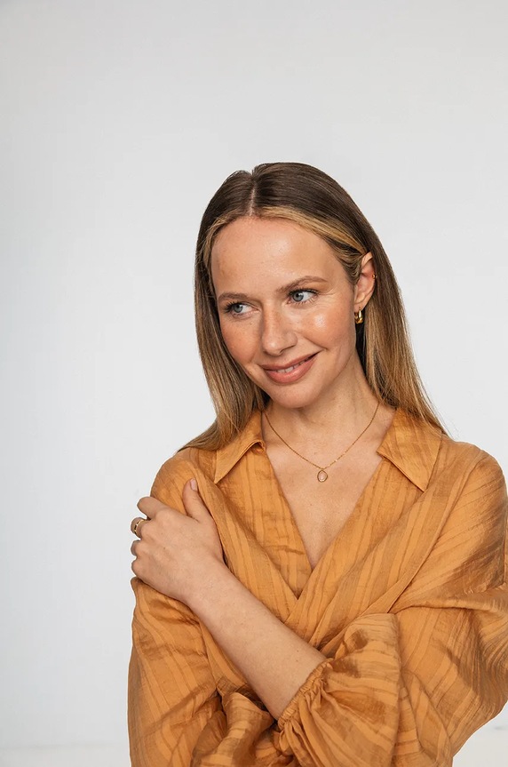 ANIA KRUK naszyjnik ze srebra pokrytego złotem DUO SOPNN0768Z złoty