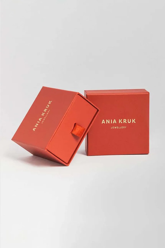 ANIA KRUK kolczyki ze srebra pokrytego złotem GLAMOUR SMVKC1802Z