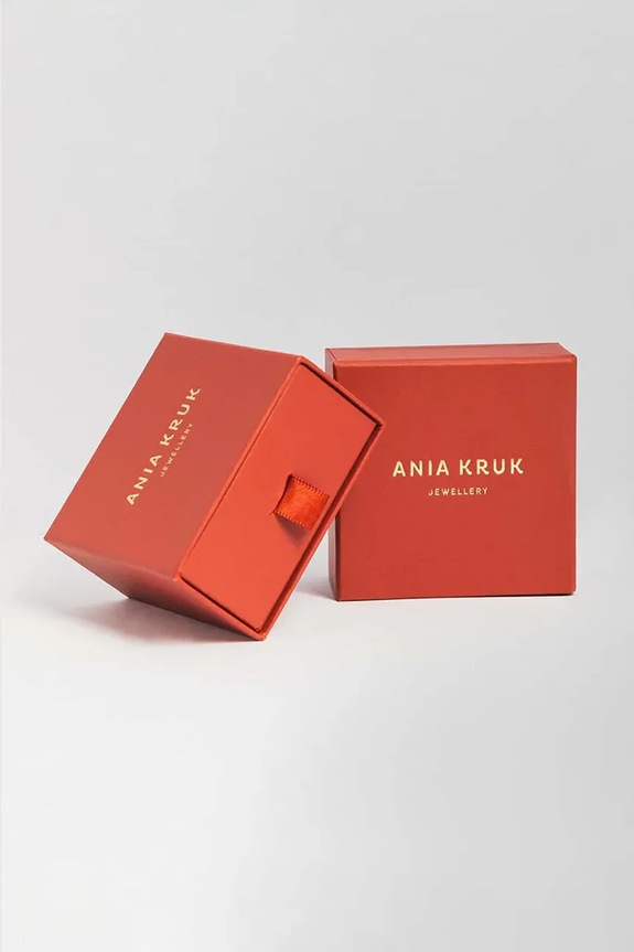 Pozlacené stříbrné náušnice ANIA KRUK GLAMOUR SMVKC1852Z