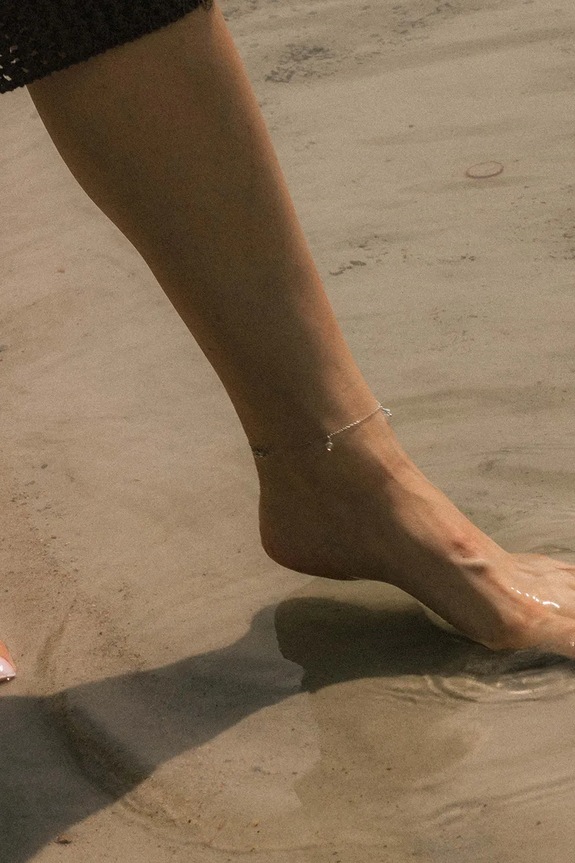 Akcesoria ANIA KRUK bransoletka na kostkę srebrna SEA SLTAS3260 srebrny