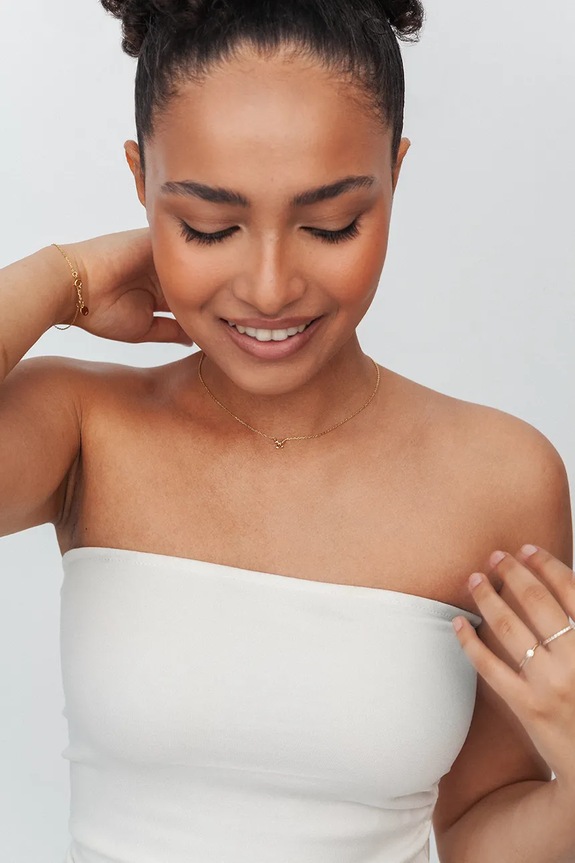 ANIA KRUK collana in argento placcato oro BELIEVE oro SMRNS1490Z