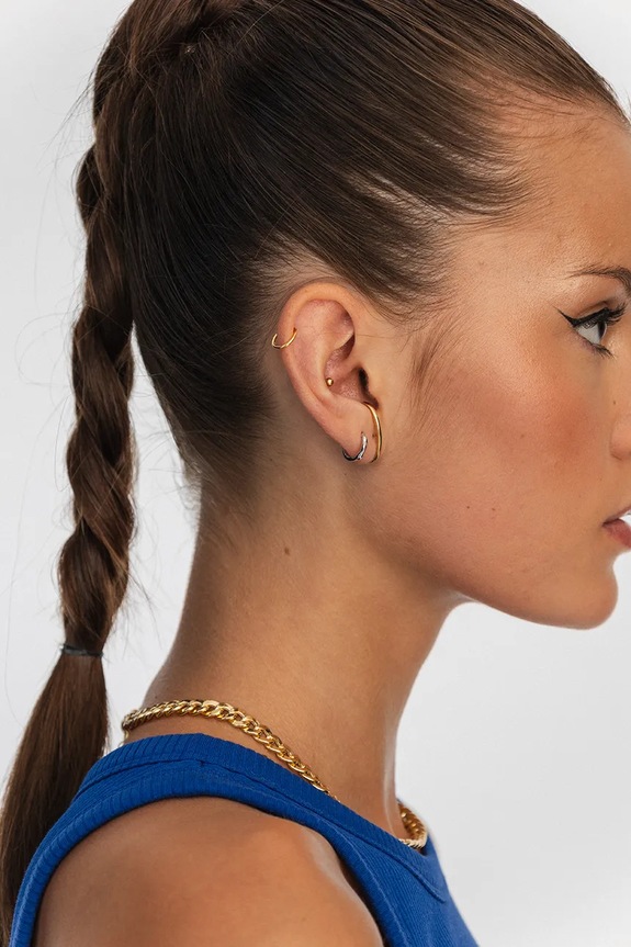 Accessori ANIA KRUK orecchini in argento placcato in oro GLAMOUR SMIKS0140Z oro