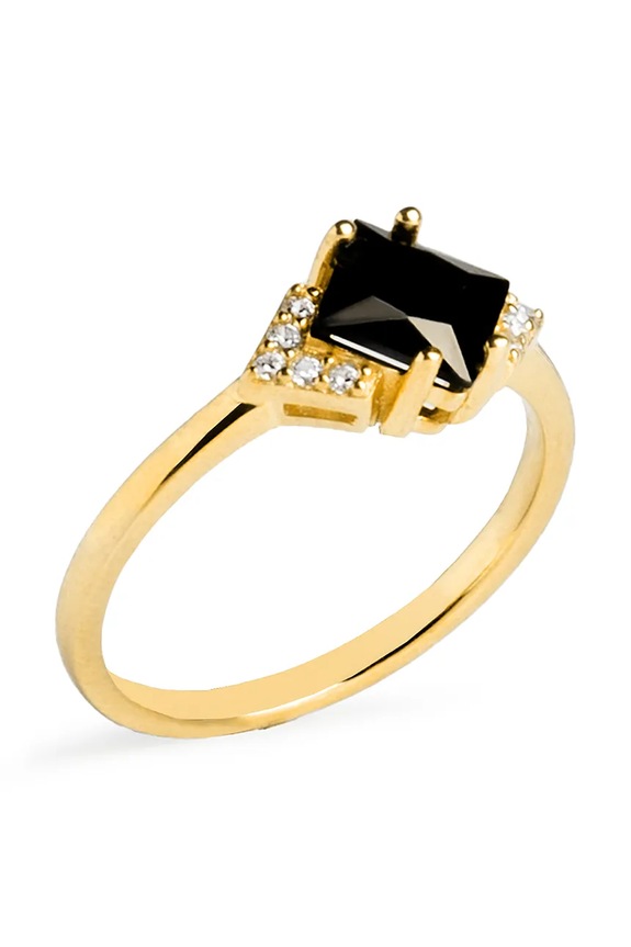 ANIA KRUK aranyozott ezüst gyűrű SUGAR ezüst arany SMIPC0231Z