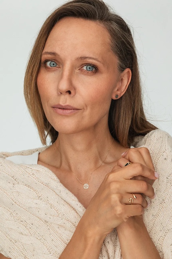 Doplnky Zlaté náušnice ANIA KRUK GLOW ZEMKC2761 zlatá