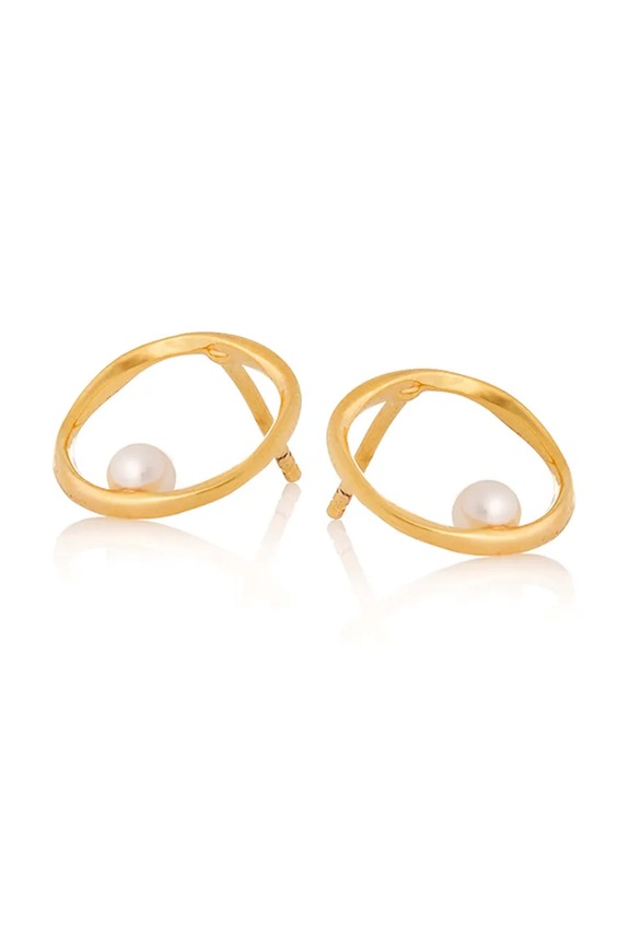 ANIA KRUK orecchini in argento placcato in oro ARIEL argento oro SGCKP0402Z
