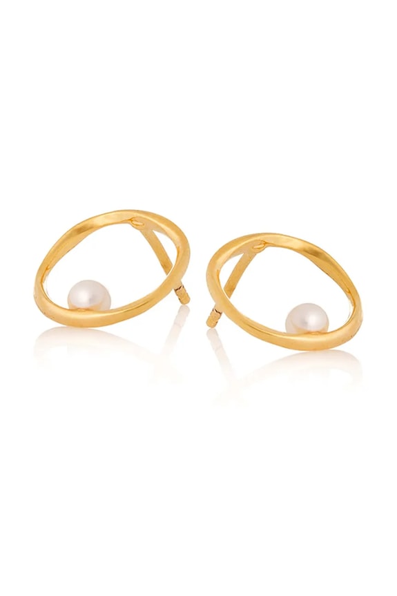 ANIA KRUK orecchini in argento placcato in oro ARIEL argento oro SGCKP0402Z