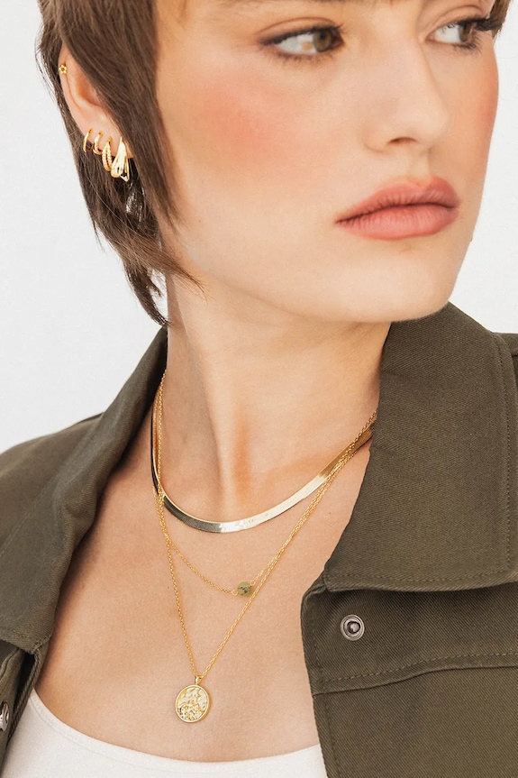 ANIA KRUK colier placat cu aur BELIEVE aur MMRNC1792Z