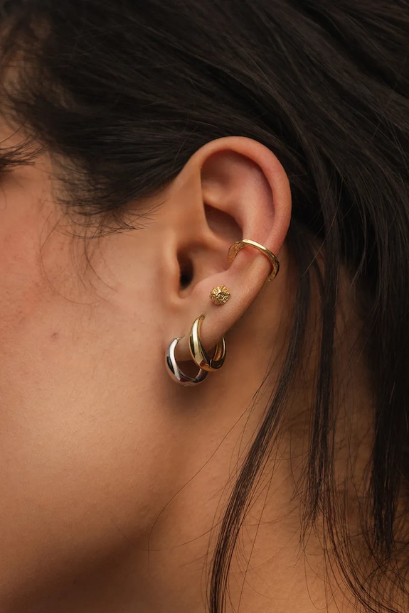 Αξεσουάρ Χρυσό σκουλαρίκι-χειροπέδα ANIA KRUK VINTAGE MRUKM3010Z χρυσαφί