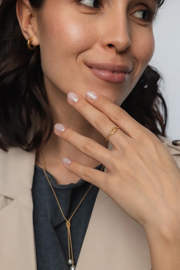 ANIA KRUK collana in argento placcato oro ARIEL oro SLTNP3322Z