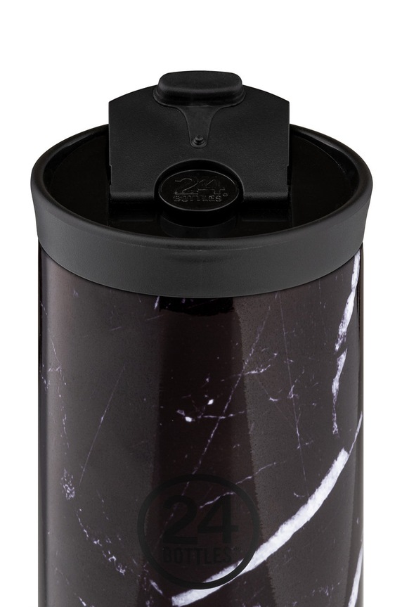 24bottles kubek termiczny Travel Tumbler Black Marble 350ml Tumbler.350.Blac.Marbl czarny ZA00