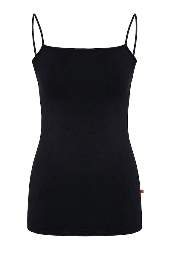 MUUV. top din bumbac Premium Basic negru koszulka.premium.basic