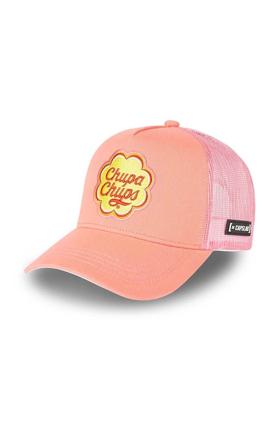 Capslab czapka z daszkiem CHUPA CHUPS aplikacja różowy CL.CC1.2.CAS.CC10