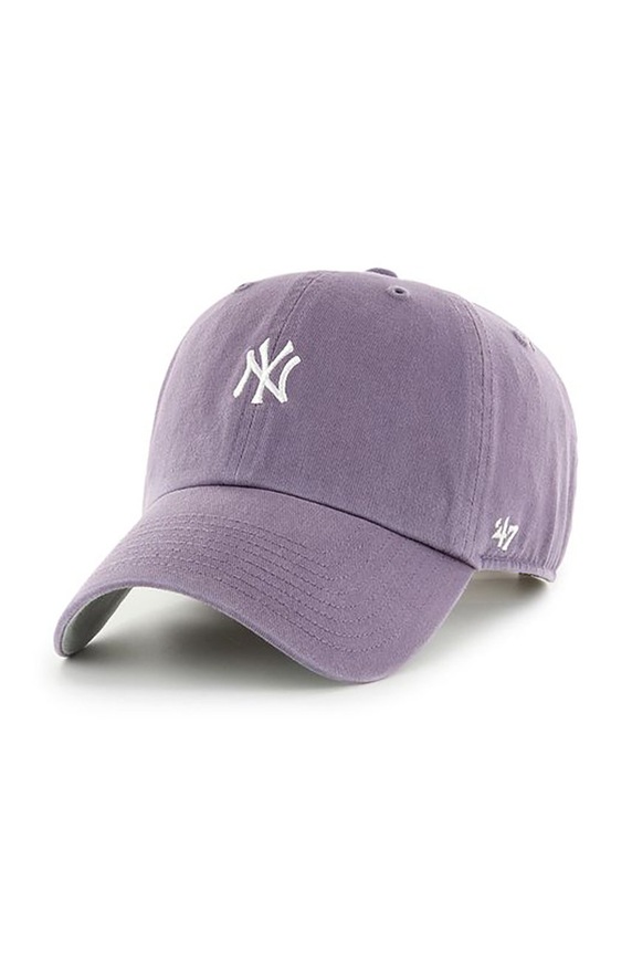 Καπέλο 47 brand Mlb New York Yankees απλικέ μωβ B.BSRNR17GWS.II