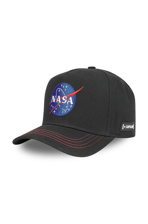 Otroška bombažna kapa Capslab X Nasa Bombaž črna CL.NASA.1.NAS5