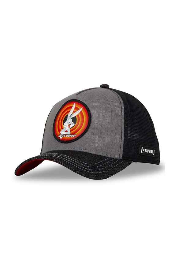 Capslab czapka z daszkiem x Looney Tunes aplikacja szary CL.LOO10.1.PCT.VBU
