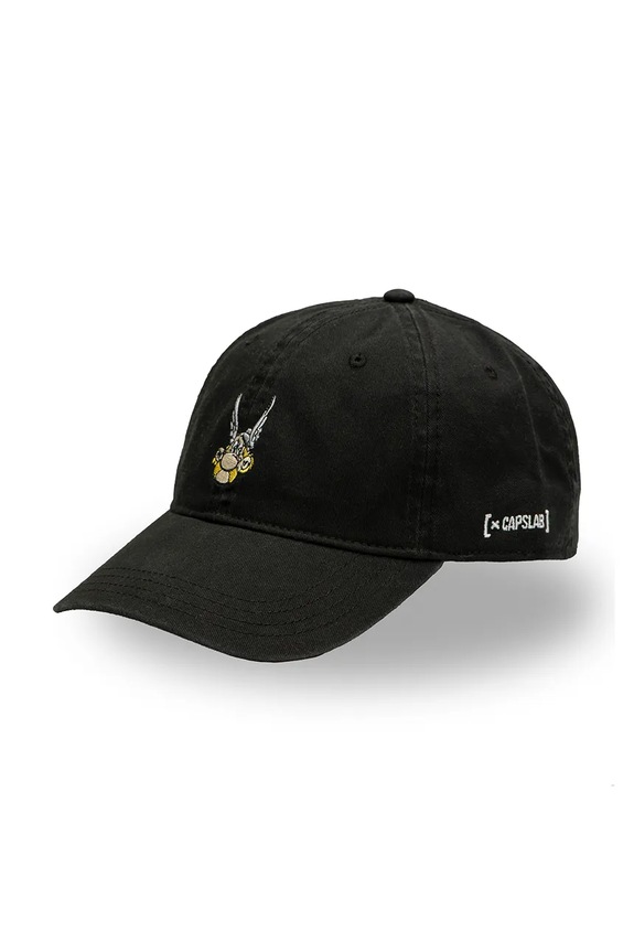 Capslab șapcă de baseball din bumbac x Asterix bumbac negru CL.AST1.1.CD.AST