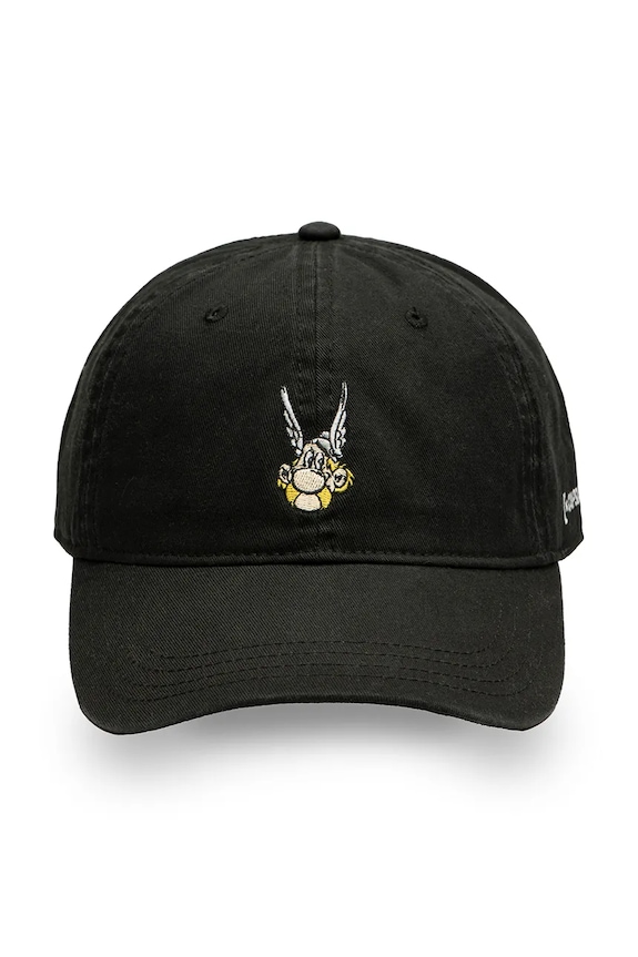 Capslab șapcă de baseball din bumbac x Asterix CL.AST1.1.CD.AST negru AA00