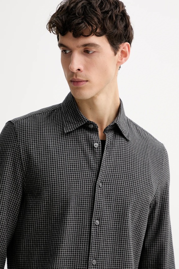 Marc O'Polo camicia in cotone grigio M30732642358