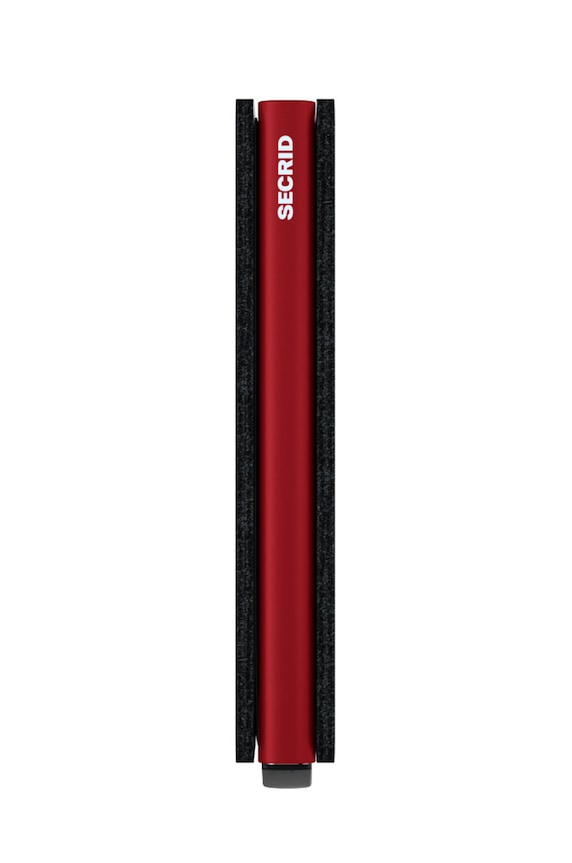 Secrid - Portfel skórzany czarny SM.Black.Red