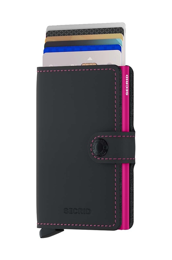Secrid portfel MM.Black.Fuchsia czarny ZA00