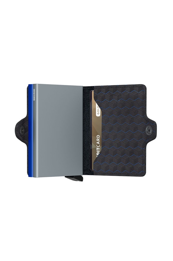 Secrid bőr pénztárca fekete TOp.Titanium.Blue