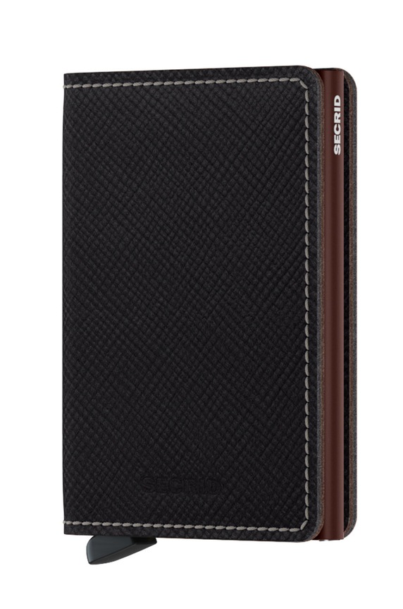 Secrid Portofel de piele piele negru SSa.Brown