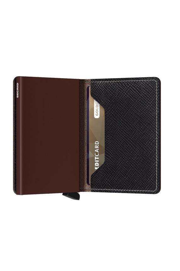 Secrid Portofel de piele negru SSa.Brown