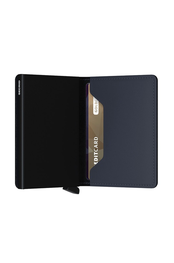 Secrid leather wallet navy SM.NIGHTBLUE